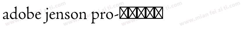 adobe jenson pro字体转换